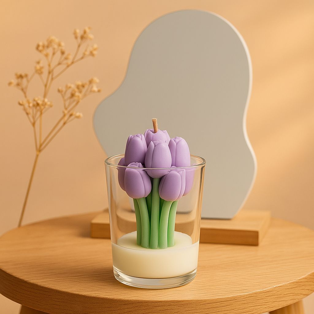 Scented Tulip Jar Candle