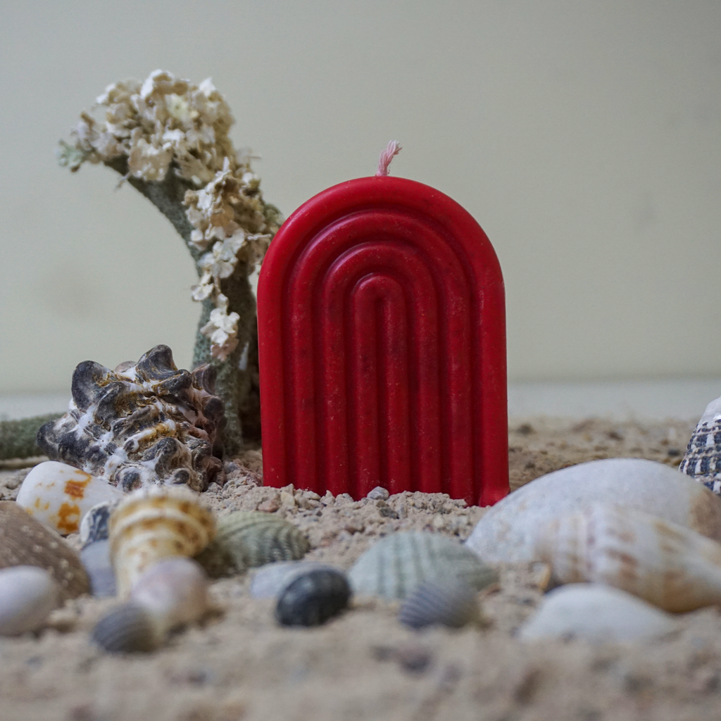 Geometric Arch Candle