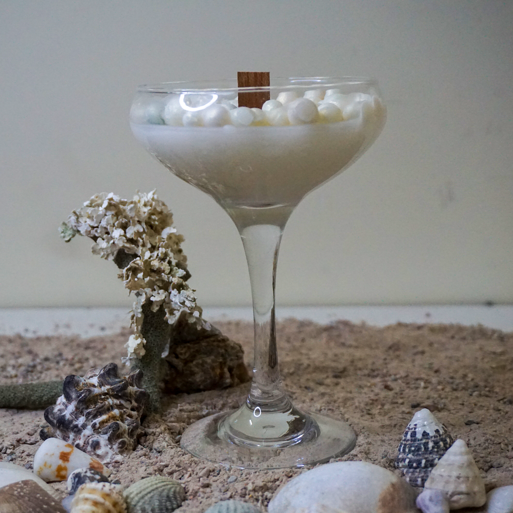 Scented Champagne pearl candle
